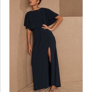 NWT BHLDN Lena Flutter Sleeve Jersey Dress Gown